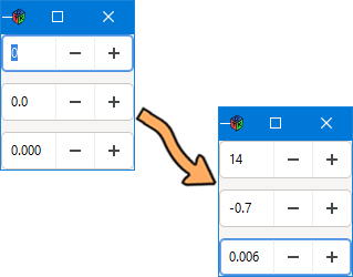 Current example output