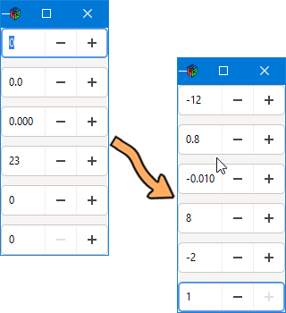 Current example output