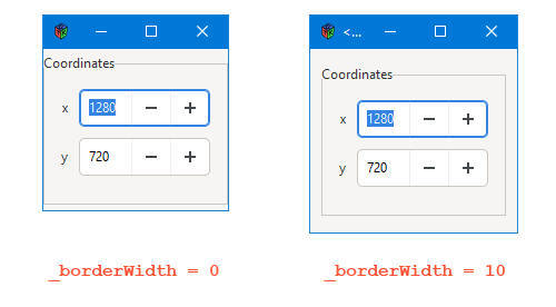 Current example output