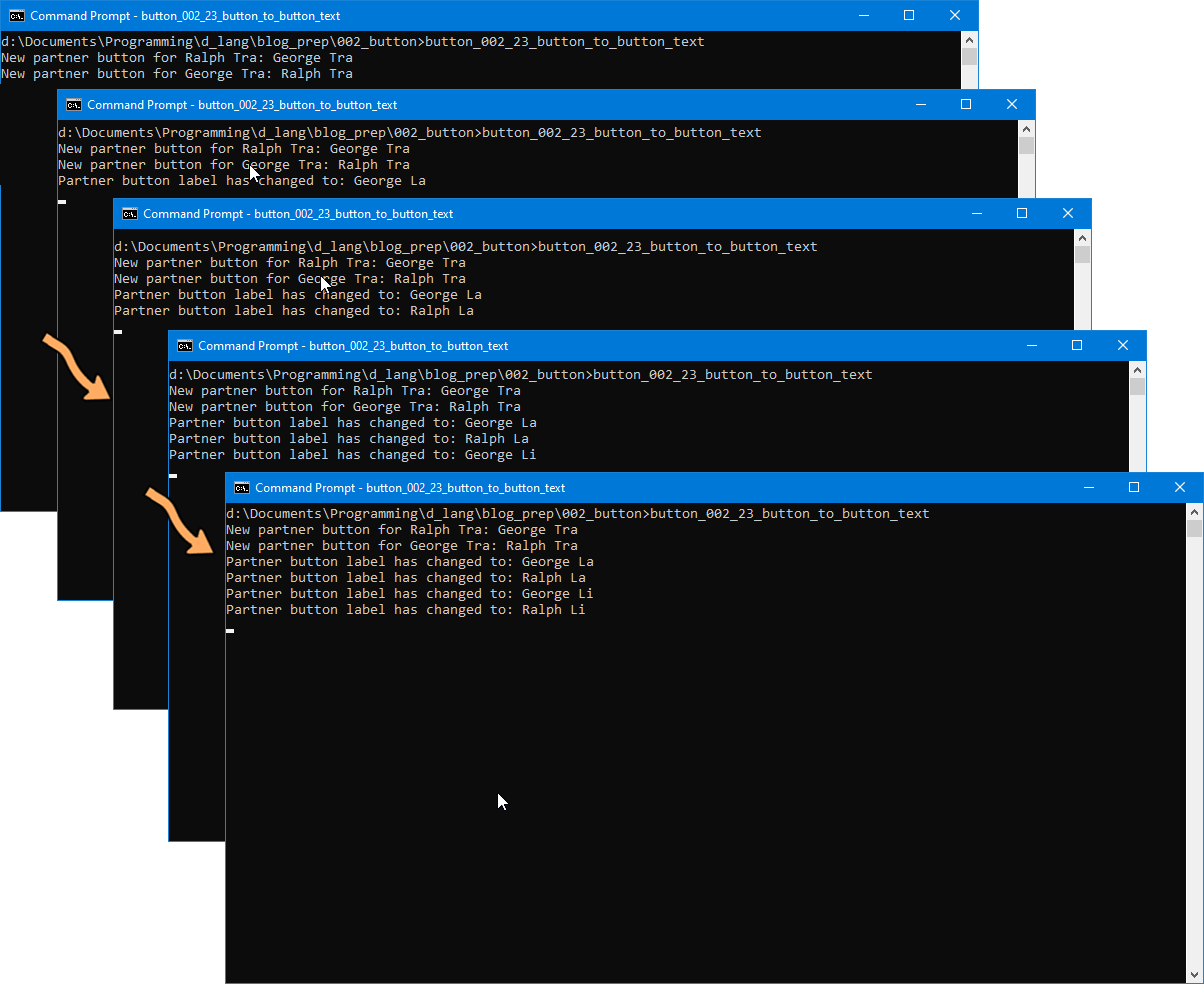 Current example terminal output